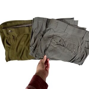 Duluth Trading Co Flex Dry on the Fly Cargo Shorts Mens 48 Relaxed Lot of 2